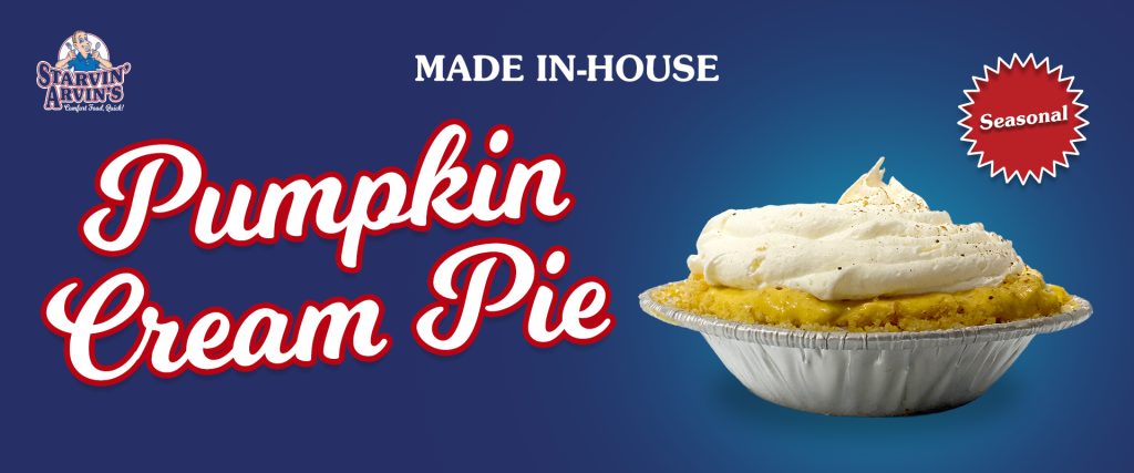 Starvin' Arvin's pumpkin seasonal promotion