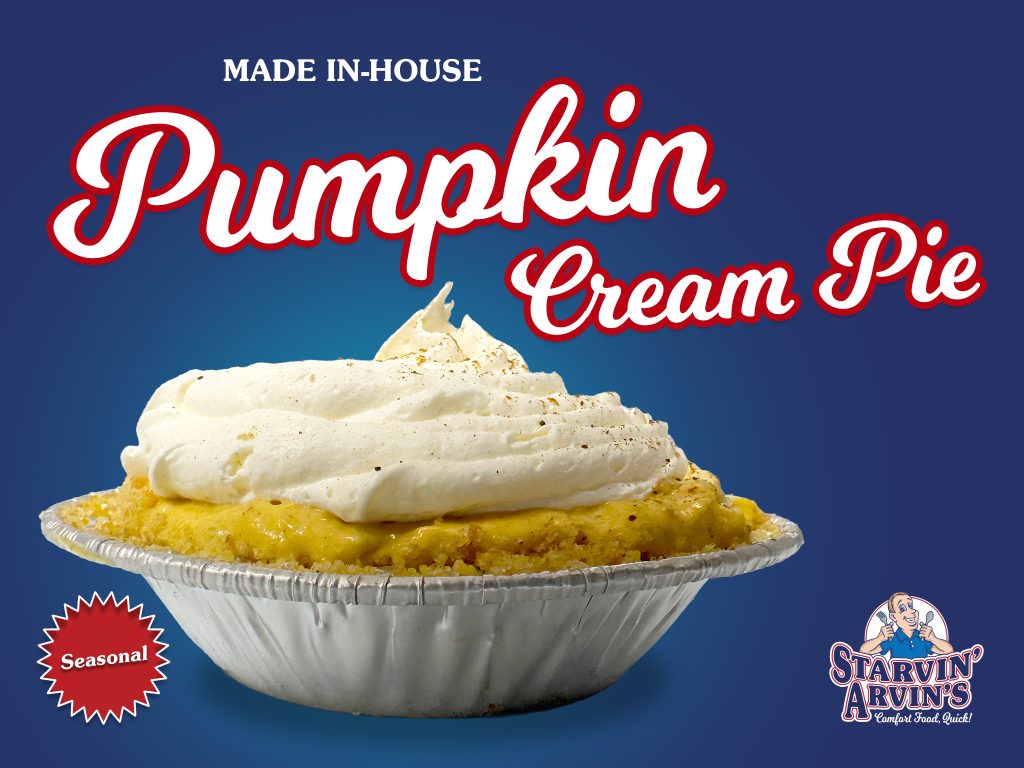 Starvin' Arvin's pumpkin seasonal promotion