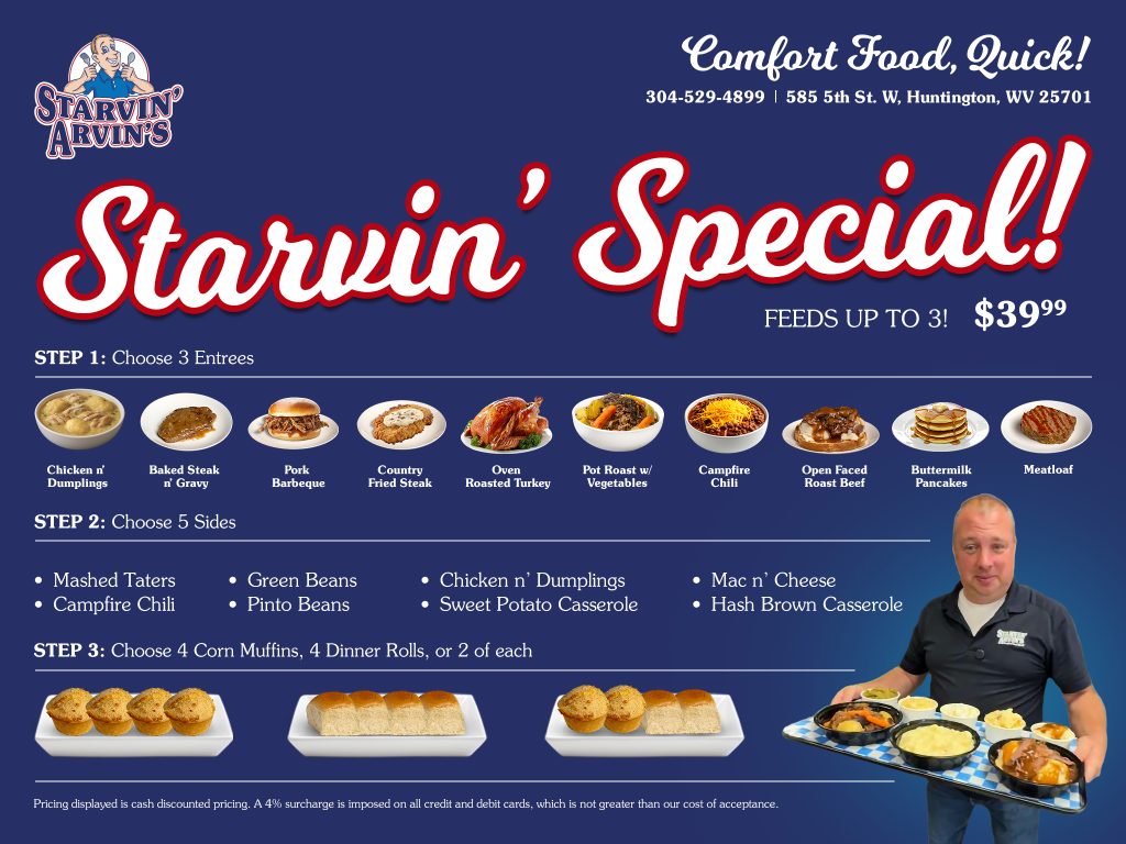 Starvin' Arvin's Starvin' Special promotion